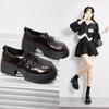 Leather Platform Loafers Women's 2025 New Super Fire Single Shoes Women's Shoes Small People Increase Height Autumn Small Leather Shoes Women