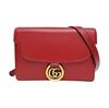 [Pre-Owned] GG Ring Logo Leather Shoulder Bag - Very Good #1K1OJYB
