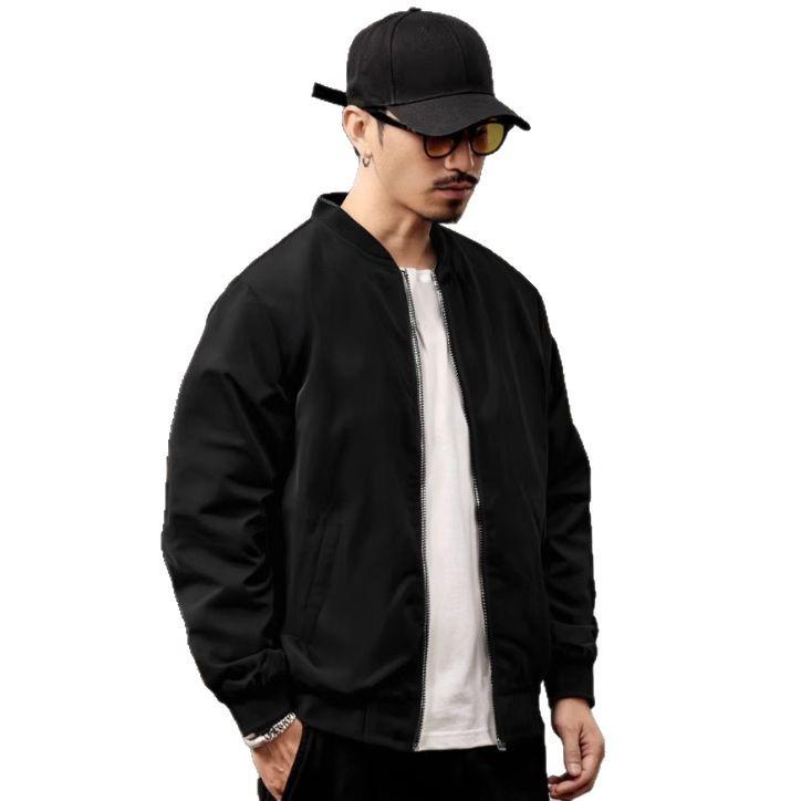 Men's Trendy Baseball Jacket: European Size, Loose Fit, Spring/Autumn 2025