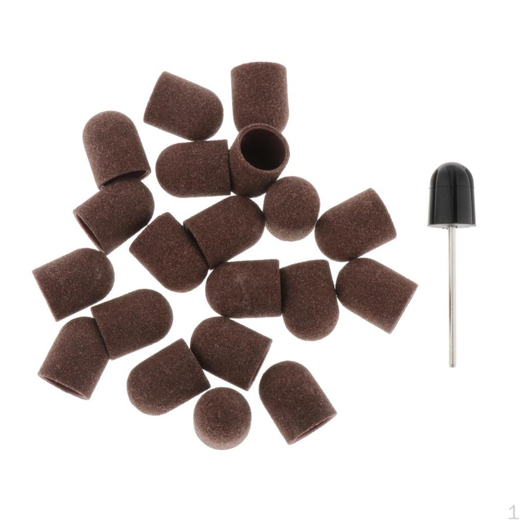 Комплект шлифовальных лент, 2 насадки, колпачки для полировальных файлов 10x15 мм