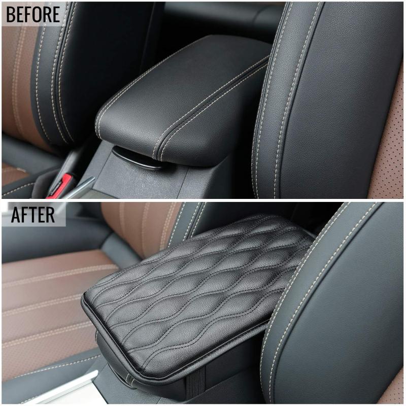 Waterproof PU Leather Car Armrest Mat Universal Interior Auto Armrests Storage Box Cover Pad Dust-proof Armrest Protector