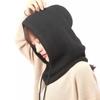 Hat Soft Women Winter Beanie Hat Cashmere Female Knitted Hooded Scarf Balaclava for Women Windproof Warm Wool Cap