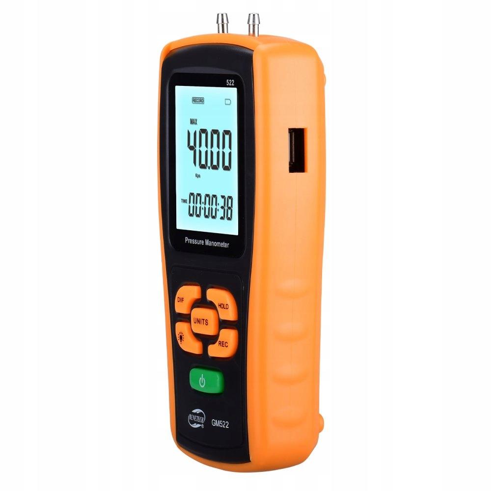 DIFFERENTIAL MANOMETER DIGITAL PRESSURE METER VACUUM TESTER USB 100kPa