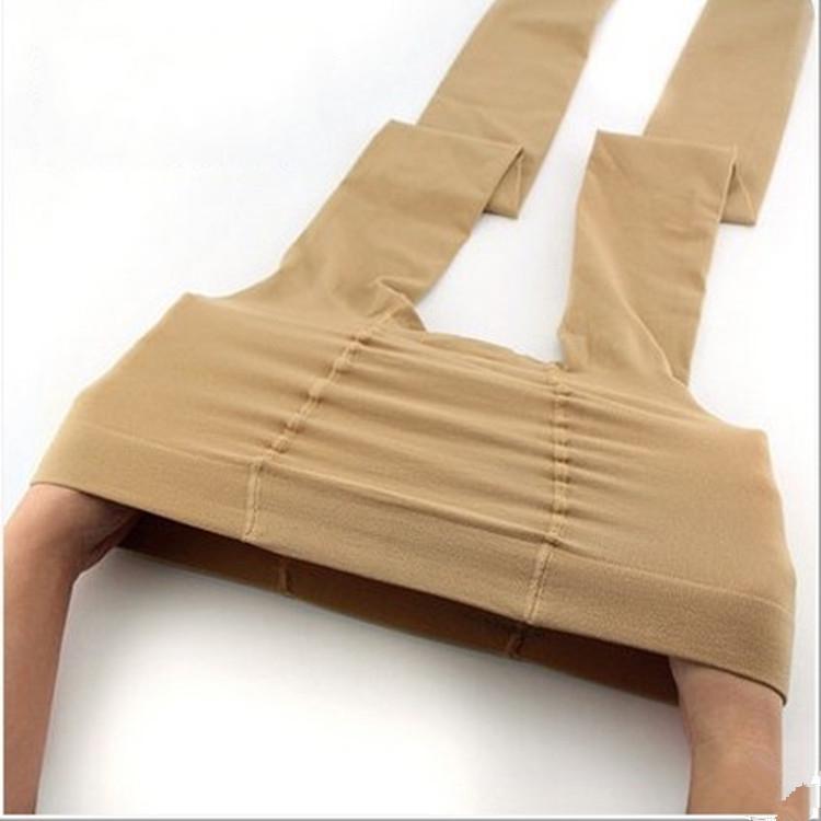 Эластичные чёрные колготки большого размера