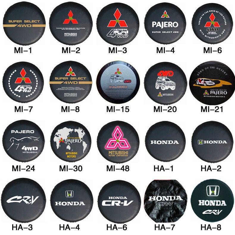 Черно-золотой чехол на запаску из ПВХ-кожи для Mitsubishi Pajero V73 Cheetah - Универсальная посадка для внедорожников.