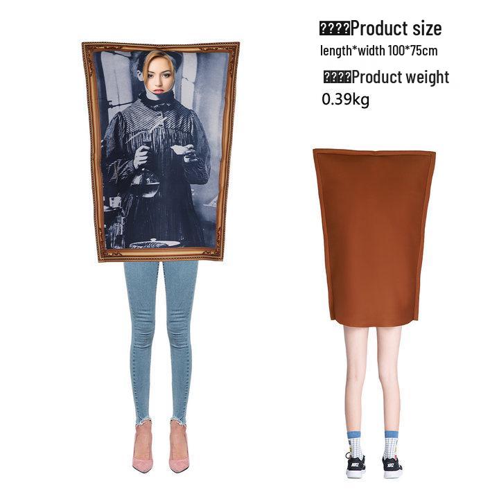 Костюм на Хэллоуин Мона Лиза Комбинезон для школьных выступлений