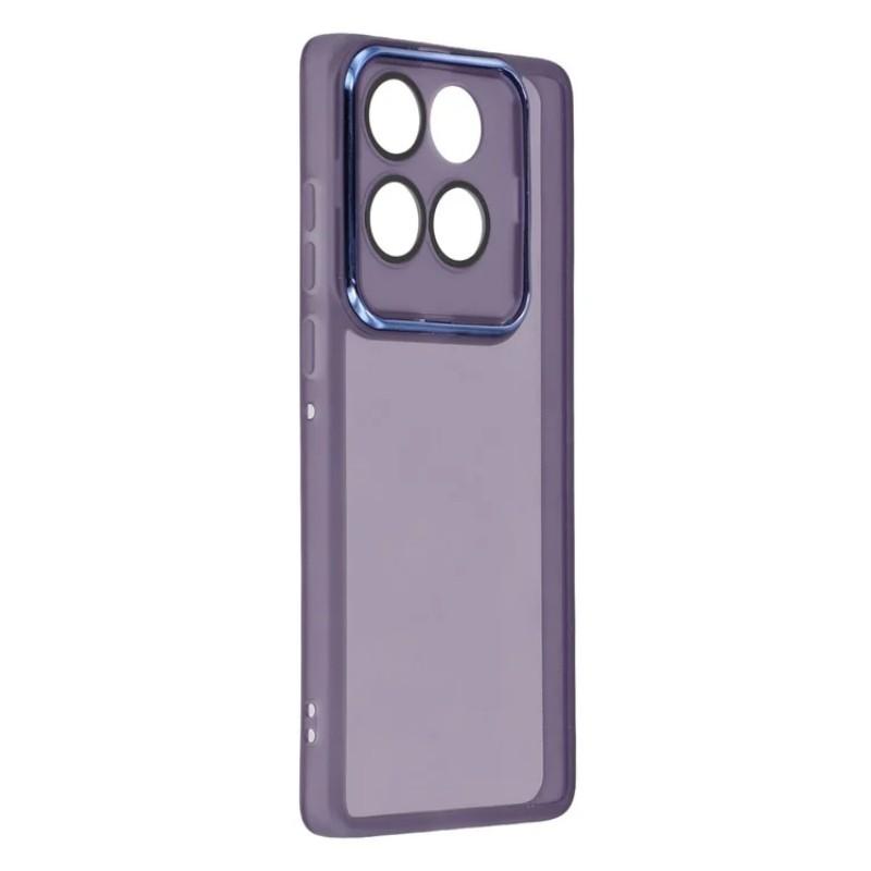 Для Motorola Edge 60 Fusion 5G Чехол из ТПУ серии WANLONFENG DKSM с гальванизированной рамкой и задней крышкой из закаленного стекла