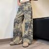 Women's American Retro Jeans Street Hip-hop Straight Wide-leg Pants Loose Mopping Pants