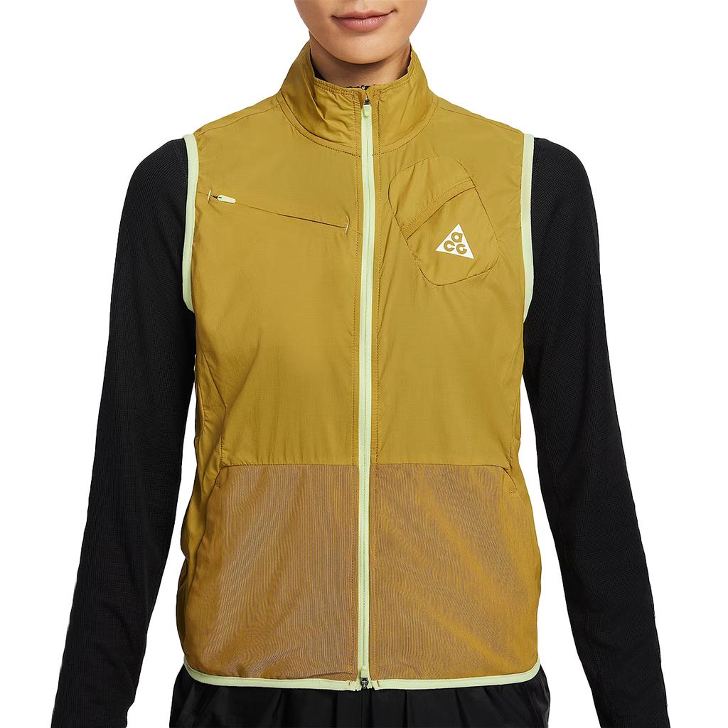 Nike ACG Беговые жилеты Женские Коричневый уголь/Светлый лайм/Пыльный фотон/Горный белый Умеренный Другое IO9771-322