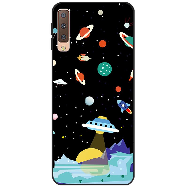 Чехлы для Samsung Galaxy A7 2018, силиконовый цветной чехол для телефона, чехол для Samsung A7 2018 A750 A750F, защитный корпус 6,0 дюймов