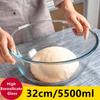 5500 мл Большая емкость Высокая боросиликатная стеклянная миска 30 см салатные миски контейнер для взбивания яиц кухонная миска для супа в микроволновой печи