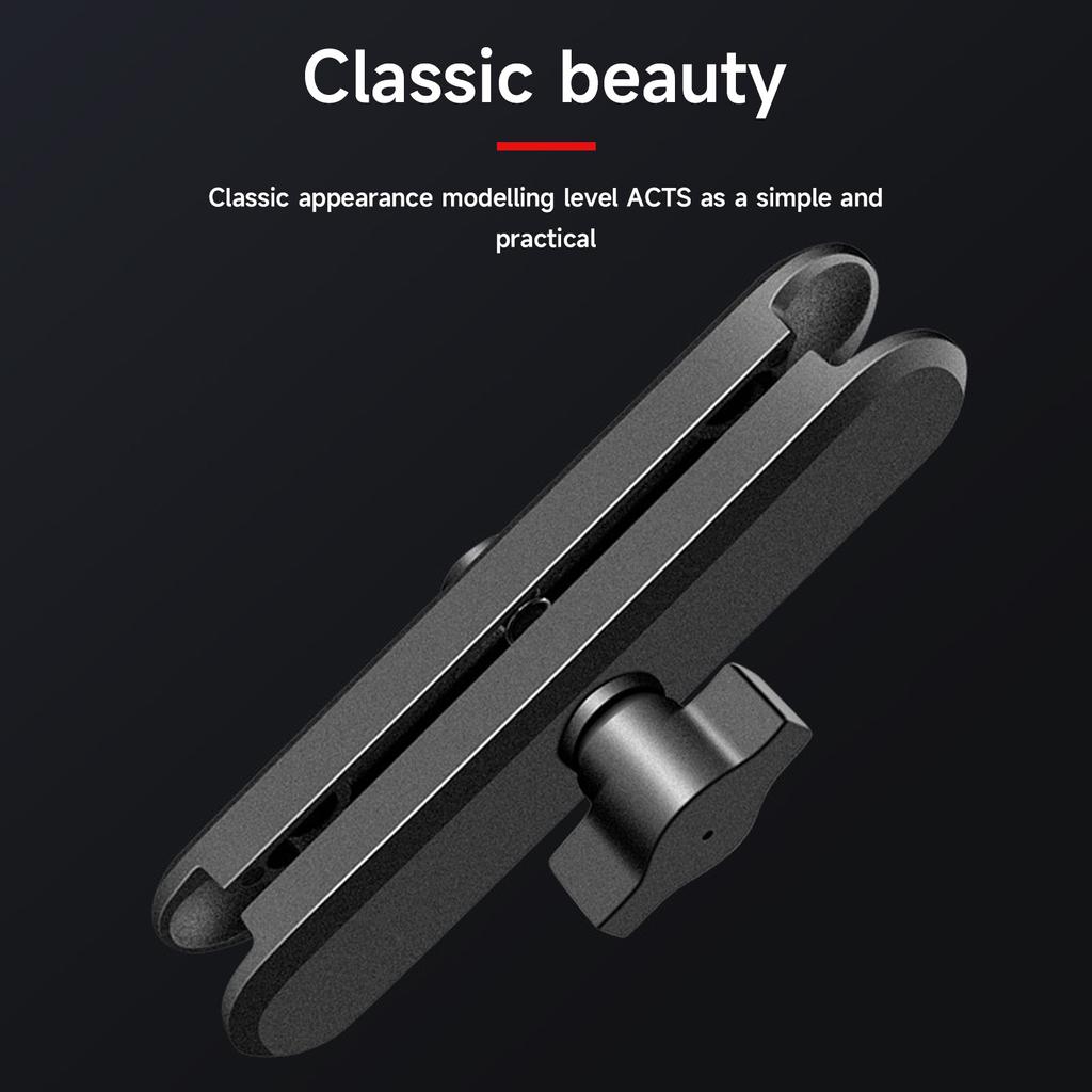 Надежно закрепите камеру телефона из алюминиевого сплава RAM, крепление с двумя гнездами для держателя шарика диаметром 1 дюйм, длиной 5,91 дюйма