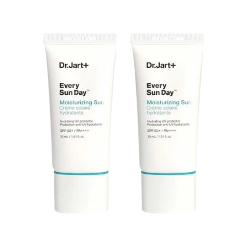Dr.Jart+ Every Sun Day Moisturizing Sunscreen SPF50+ PA++++ 30ml 2-Pack – Korean UV Protection Face Sunblock, Lightweight Hydrating Sun Cream
