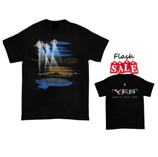 1984 Yes 90125 T-Shirt Tour Black Yes 99 Men Concert S-5xl Double Sided