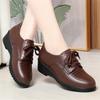 Бренд Мягкая Кожа Женская Обувь Круглый Носок Повседневная Удобная Женская Обувь на Танкетке Обувь для Мамы Женские Офисные Туфли на Высоком Каблуке