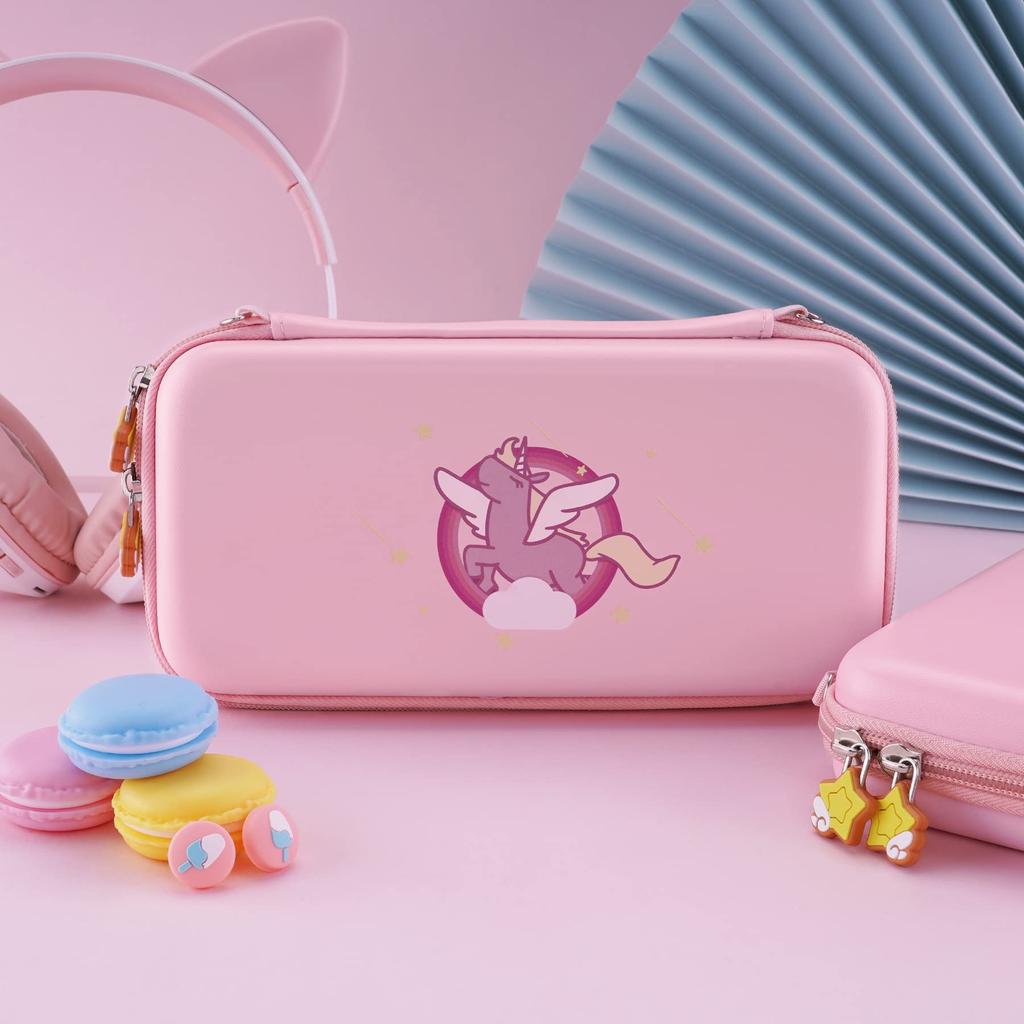 Чехол для переноски, совместимый с eXtremeRate PlayVital Switch, жесткий, портативный, с мягкой подкладкой, чехол для хранения и переноски, совместимый с Nintendo