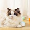 12 шт./Коробка Игрушечные Мячики для Кошек Мягкие Помпоны Мяч Интерактивная Игрушка для Питомцев Мягкий Шарик-Помпон Игрушки Интерактивные Игрушки для Кошек