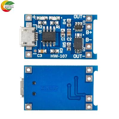 10 шт. 5 В Micro USB 1A 18650 TP4056 Плата зарядки литиевой батареи с модулем защитного зарядного устройства