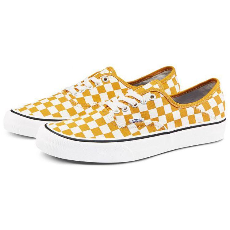 Vans Authentic SF Checkerboard - Cadmium Yellow Unisex Sneakers Marshmallow VN0A3MU6WOF