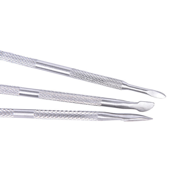 Инструмент для дизайна ногтей из нержавеющей стали, маникюрный педикюр, толкатель кутикулы, триммер для удаления