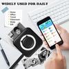 Mini Portable Thermal Printer Paper Photo Pocket Thermal Printer Printing Wireless BT Connect Printers 200dpi Photo Lable
