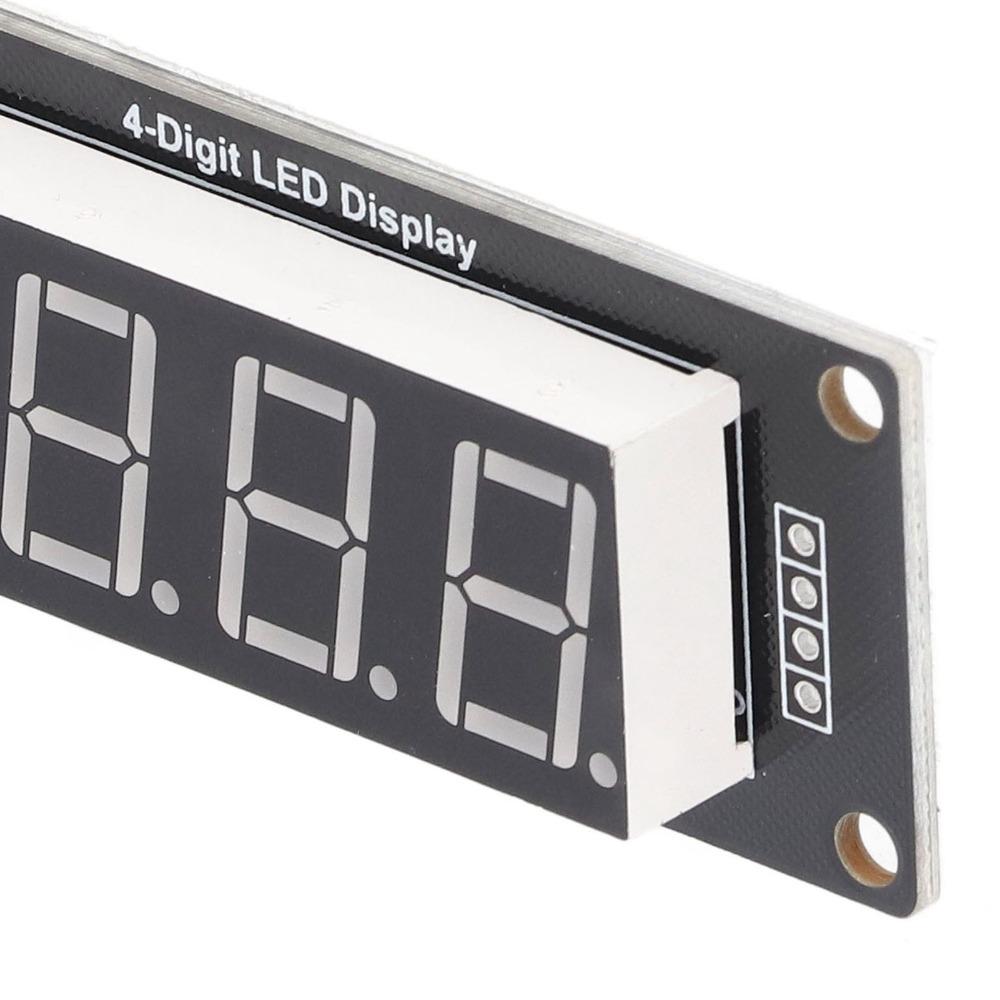 4Pcs 0.56 Inch Digital Tube LED Display 4 Bits 7 Segments PCB Clock Module Clock Projects