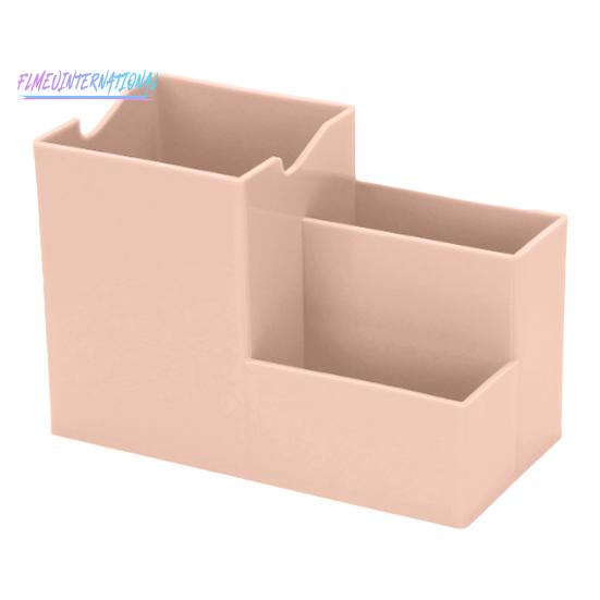 Многофункциональный настольный держатель для ручек, канцелярские принадлежности, инструменты для макияжа, органайзер, сплошной цвет, пластиковая коробка, настольный держатель для мобильного телефона, офисные, школьные принадлежности