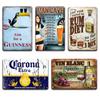 Corona Cocktail RUM Metal Sign Gift Vintage Pub Kitchen Home Decor Shabby Chic Rules Tin Sign Cafeteria Decoration Accessories