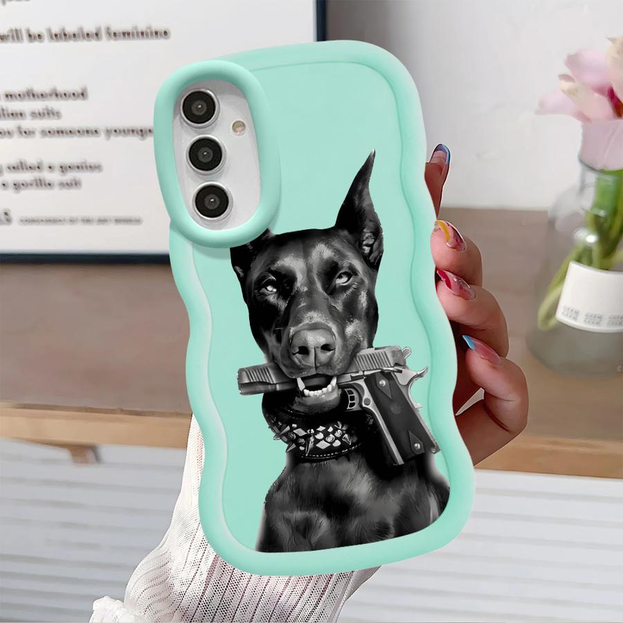 Trendy Doberman Soft Phone Cover Case for Samsung Galaxy A11 A13 A14 A52 A12 A16 A15 A21s A22 A05 A03 A23 A06 A04 A53 A33