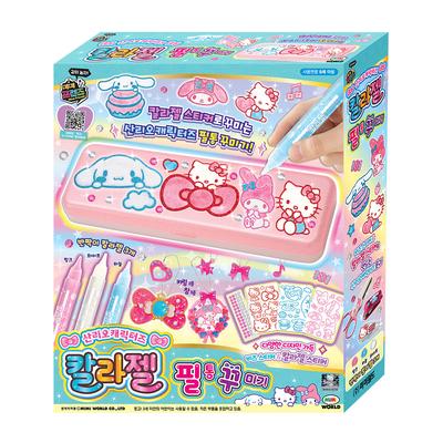 [Mimi World Official] Sanrio Characters Color Gel Pencil Case Decoration, популярные корейские игрушки-персонажи