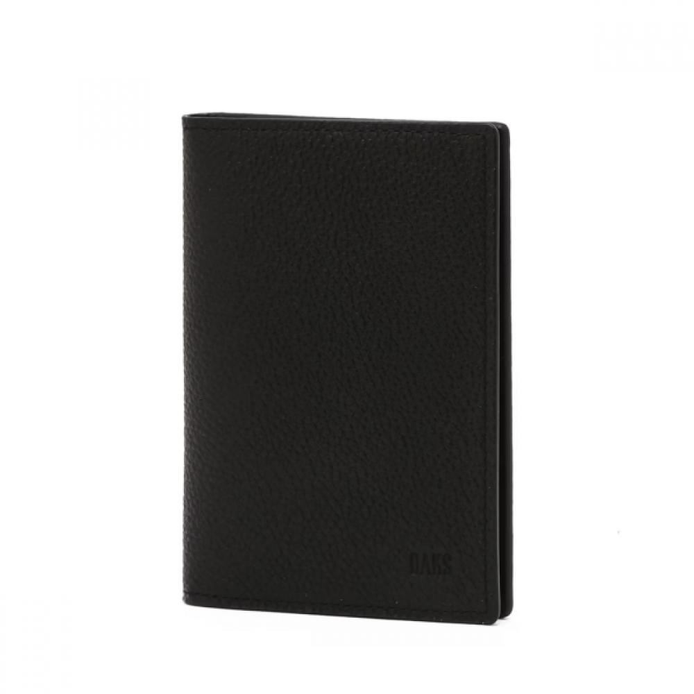 Daks Slim Max Black Embossed Logo Leather Card Wallet Dbho6f745bk