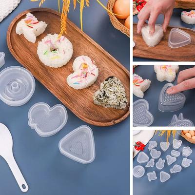 Новая DIY форма для рисовых шариков Мультяшная форма Антипригарная форма для суши Кухонные гаджеты Прозрачные аксессуары для бенто