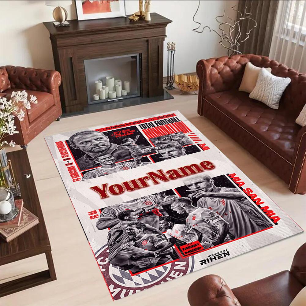 Liverpool Customized Name Carpet Suitable for Foyer Kitchen Dining Room Dormitory Anti-slip Rug Office home decor Perfect Birthday/Christmas Gift Idea