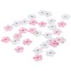30pcs 2.5*2.3cm Colorful  Sakura Embroidered Patches  Hats