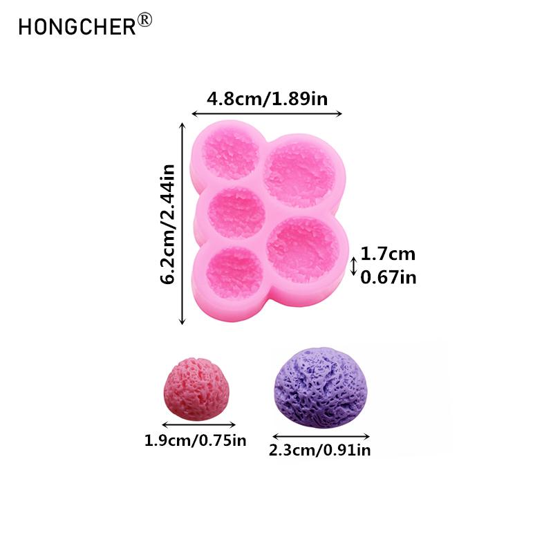 Силиконовая форма для мороженого-полусфер, DIY чехол для телефона, заколка, аксессуар для волос, украшение для обуви, форма для шоколада