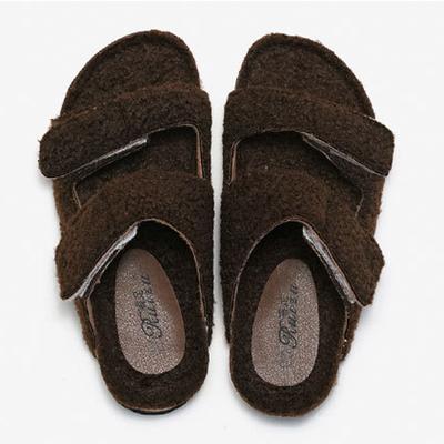 Модные меховые женские тапочки Litfun Новые нескользящие домашние шлепанцы на плоской подошве Модные уличные шлепанцы Пушистые теплые уютные тапочки с поддержкой свода стопы