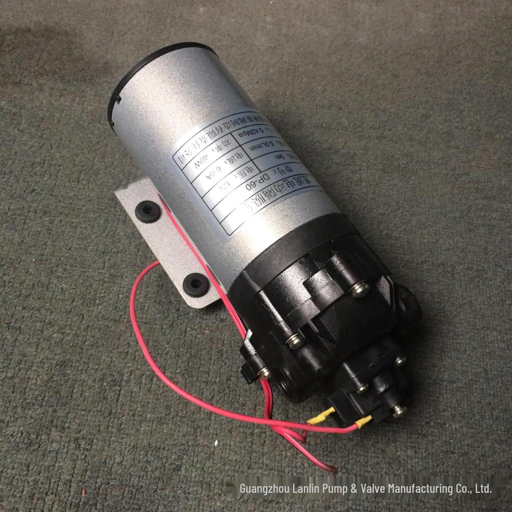 Compact 12V/24V High-Pressure Diaphragm Water Pump DP-60 - Self-Priming Spray Booster