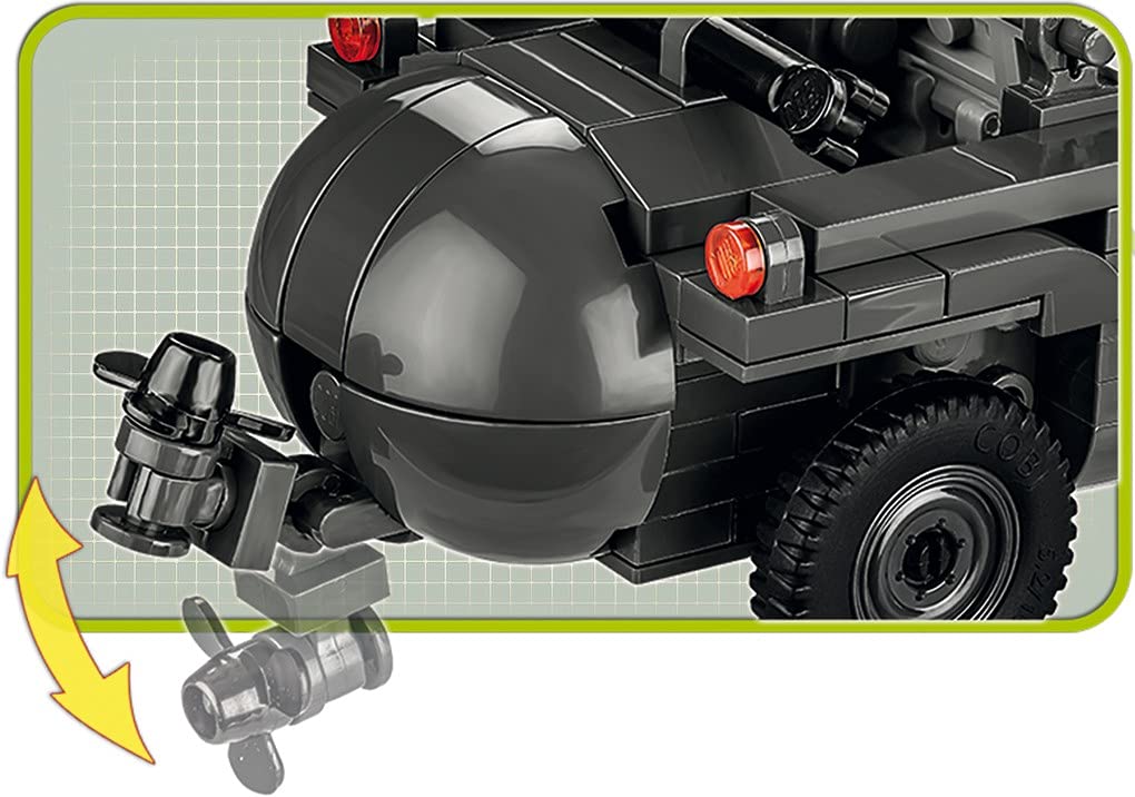 Cobi Historical Collection #2403 Schwimmwagen Type 166 (WWII German Army) [Military Block - COBI Official Japan Distributor]