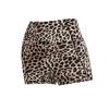 High-Waisted Leopard Print Yoga Shorts Women Stretchy Breathable Tight Fitness Pants Workout Leggings