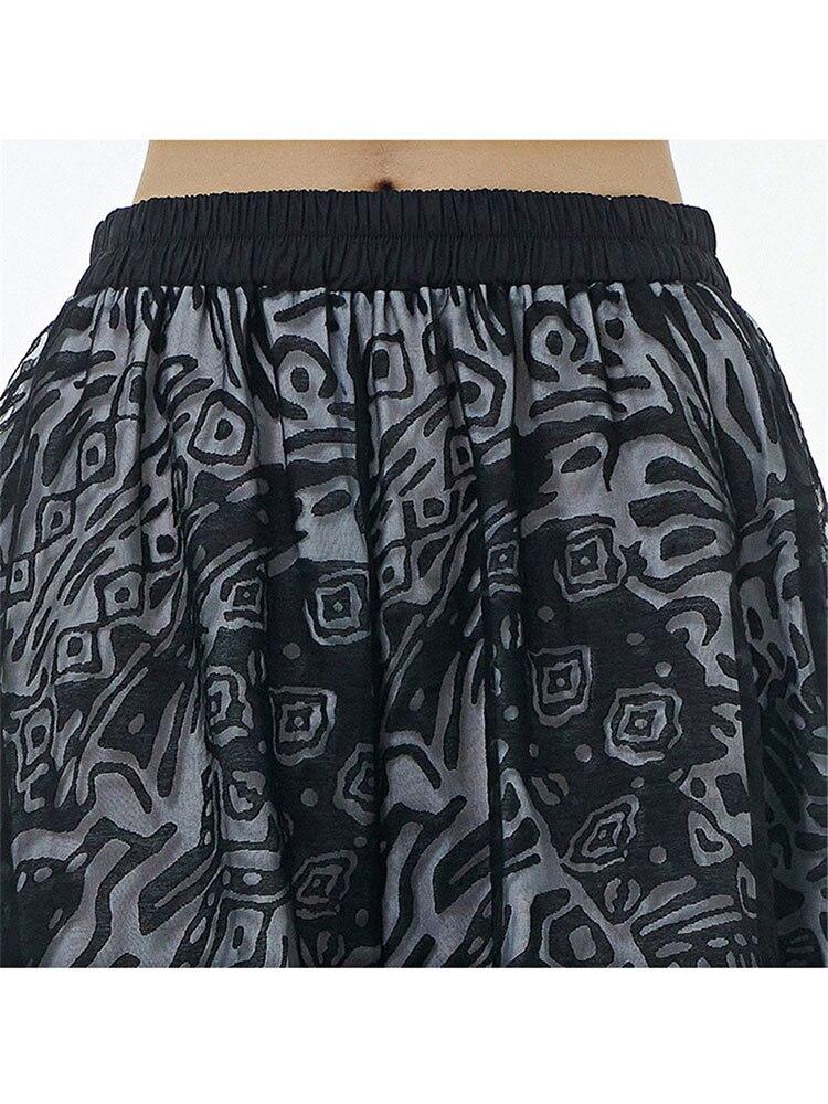 Xitao Сетчатые широкие брюки с модным принтом, женские брюки WMD6824