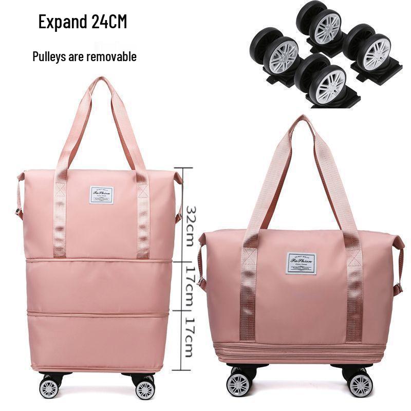 Трехслойная сумка-даффл для родов с колесами - Дорожная ручная сумка большой вместимости для женщин