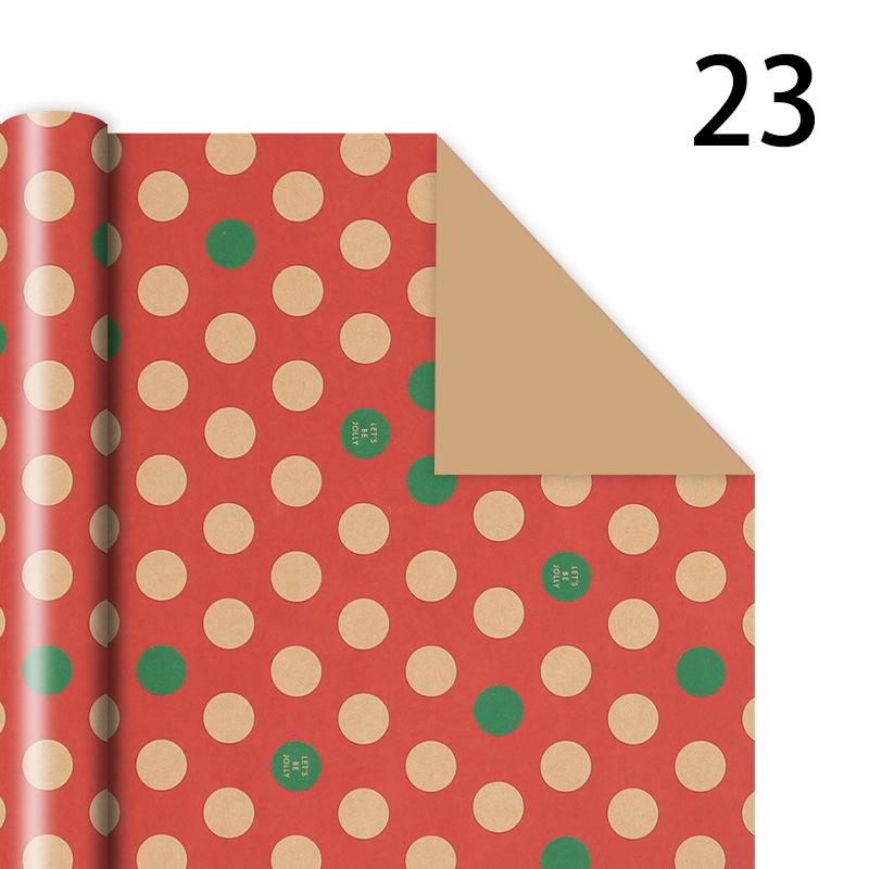 76x50cm Christmas Gift Wrapping Paper Birthday Party Wedding DIY Craft Paper Xmas Tree Snowflake Print Gift Box Packaging Papers