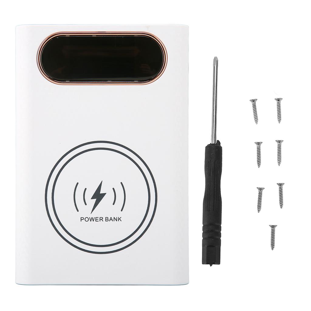 4x21700 аккумуляторный чехол для Power Bank быстрая зарядка 22,5 Вт DIY Power Bank Box 15 Вт беспроводная зарядка 21700
