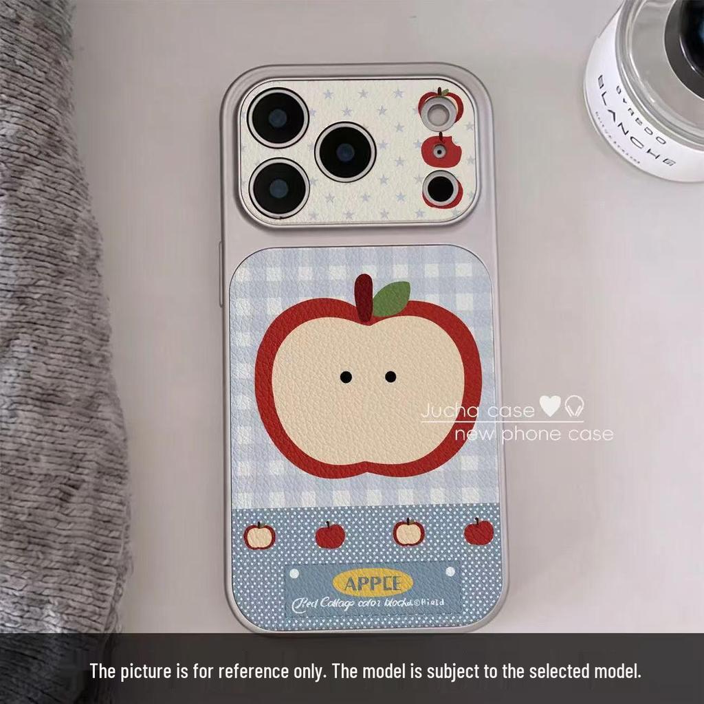 Защитный чехол-фоторамка с текстурой кожи для Apple 17 Pro с полным покрытием - Совместим с моделями 16/15/14/13/12/11 (Милый и прочный)