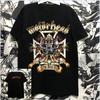 Хлопковая черная футболка Motorhead – Иконичная группа хэви-метала, рок-панк стиль, унисекс футболка