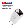 QOOVI 33W GaN Charger USB Type C Fast Charging Adapter Quick Charge QC3.0 PD USB-C Wall Charger For iPhone Samsung Xiaomi iPad