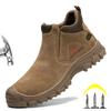 Insulation Shoes Construction Work Boots Anti-smash Anti-puncture Safety Shoes Men Steel Toe Boots Indestructible Shoes