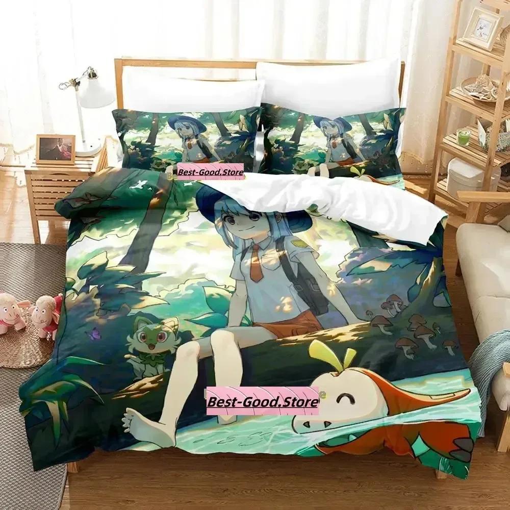 Новый комплект постельного белья Kawaii Iono Single Twin Full Queen King Size Bed Set Adult Kid Bedroom Duvetcover Sets Anime Parure de lit Bed