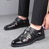 Fashion Summer Hollowed Out Men Leather Shoes Soft Sole Casual Business Men‘s Sandals Breathable Office Formal Lightweight Outdoor Shoes