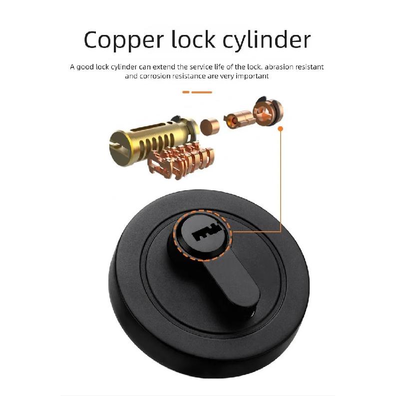 Concealed Wooden Door Locks Single Double-Sided Home Security Privacy Latches for Bedroom Hallway Auxiliary Hidden Door